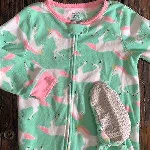 Unicorn fleece sleeper